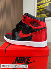 Load image into Gallery viewer, Wmns Jordan 1 High Satin Bred Sz 9.5
