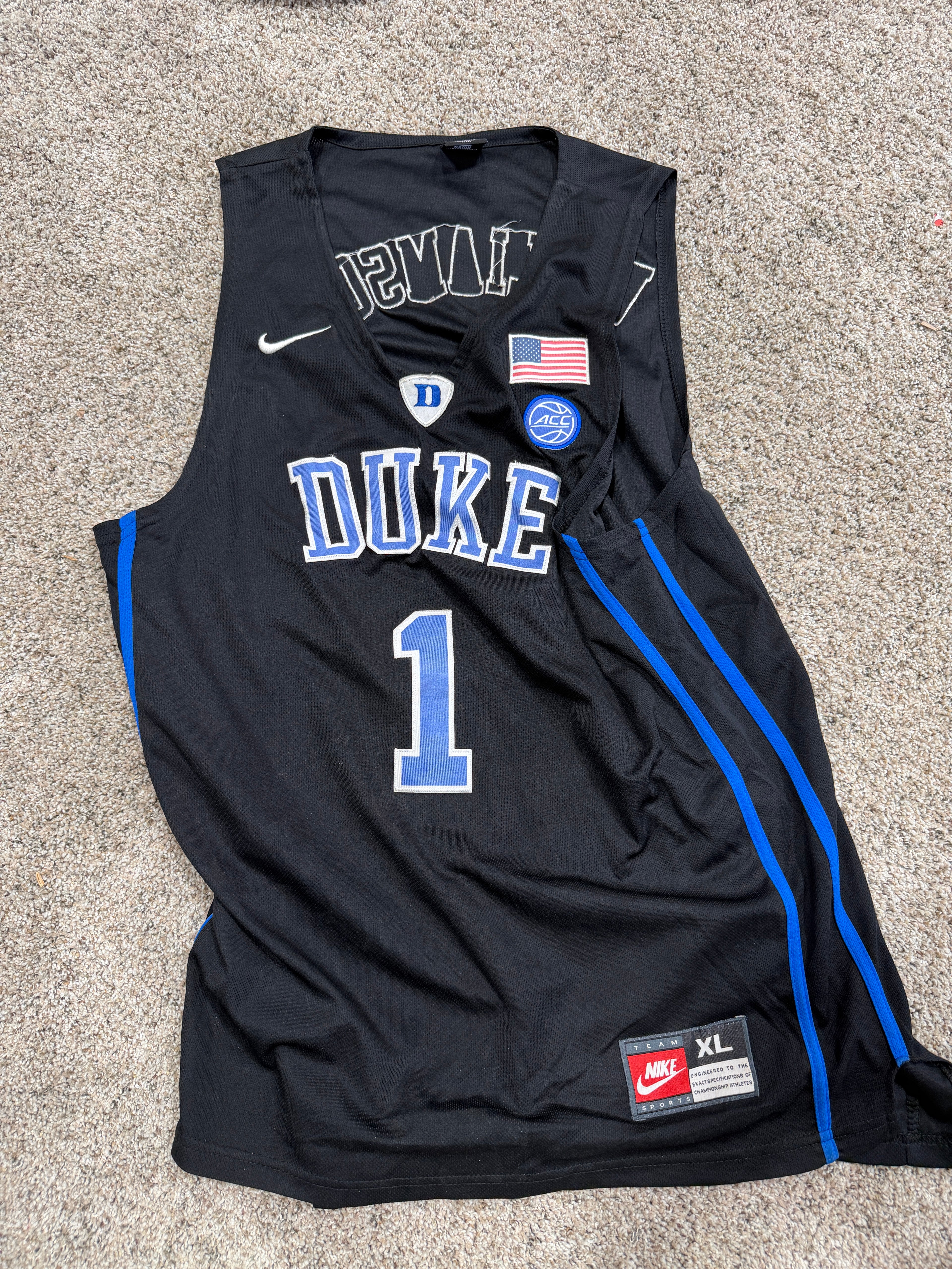 Zion Williamson Nike DUKE #1 Jersey