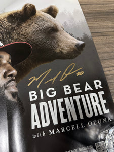 Marcell Ozuna Signed Big Bear Movie Poster