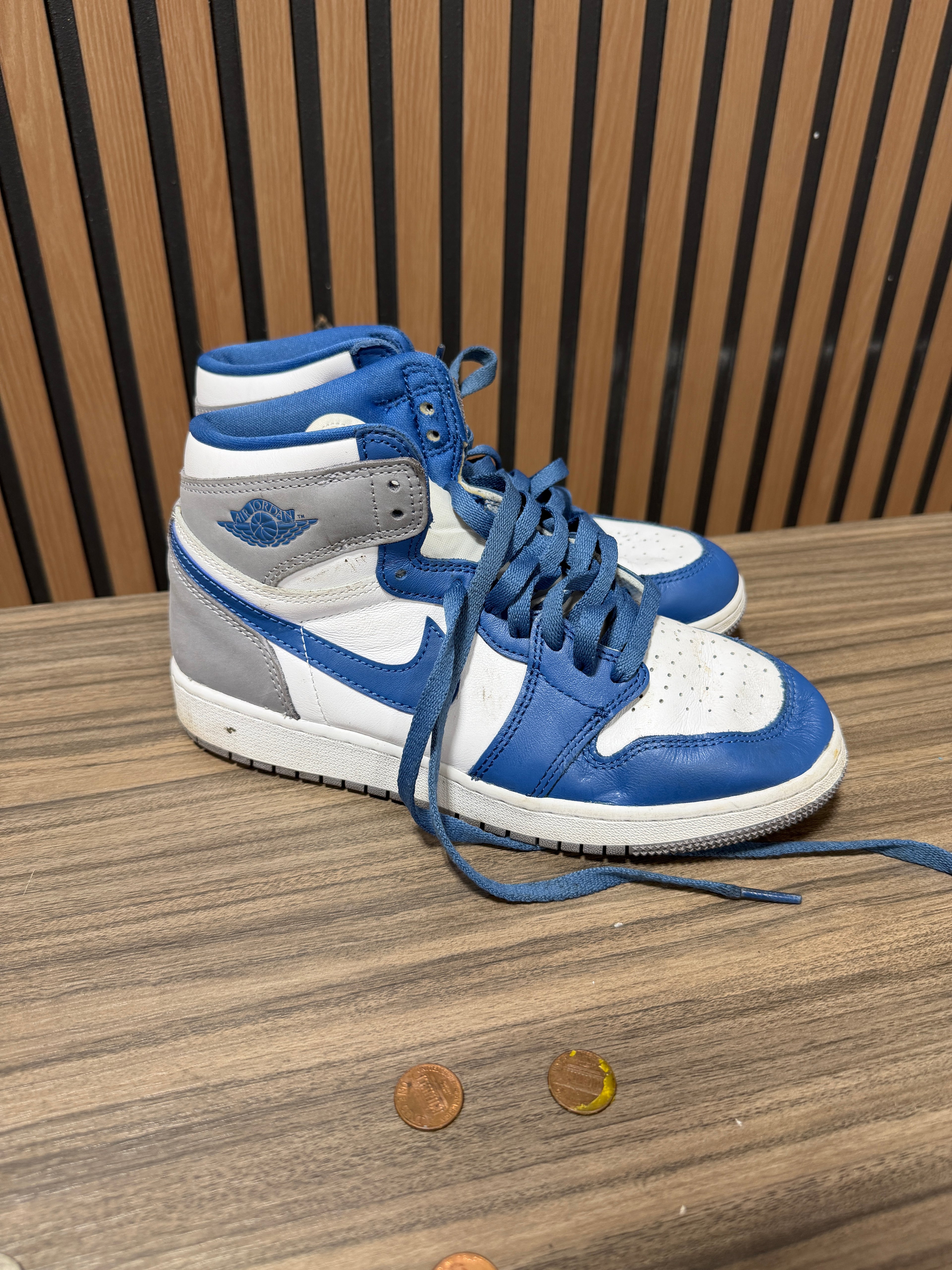 Nike Air Jordan 1 Retro OG High True Blue Size 6Y