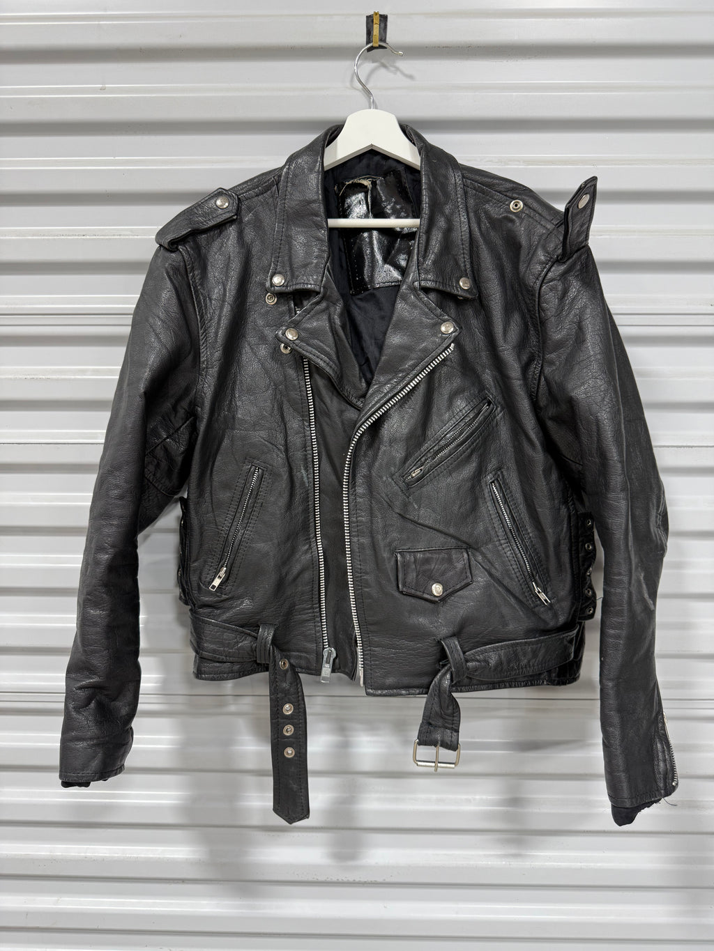 Real Leather Jacket Sz M