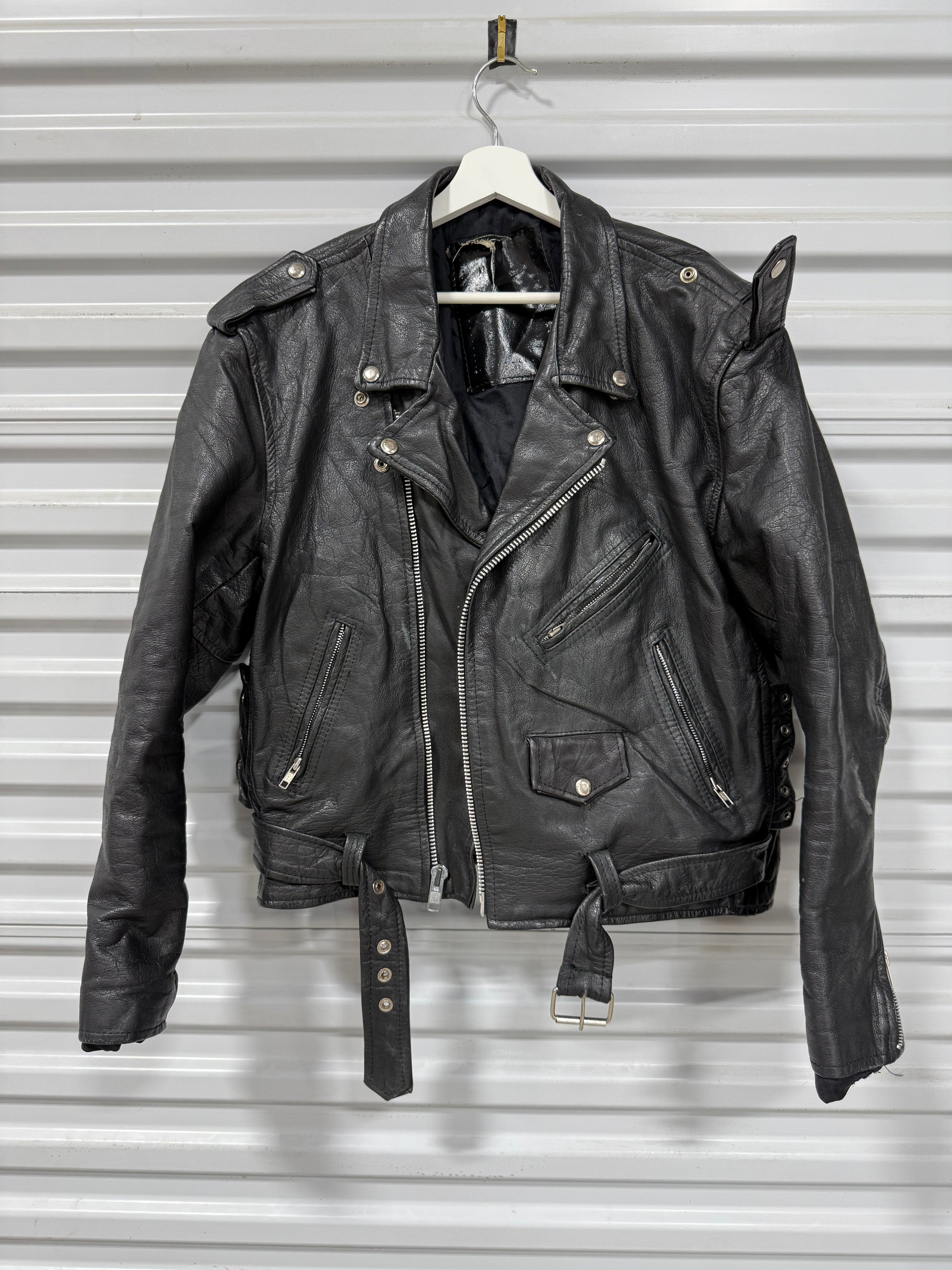 Real Leather Jacket Sz M