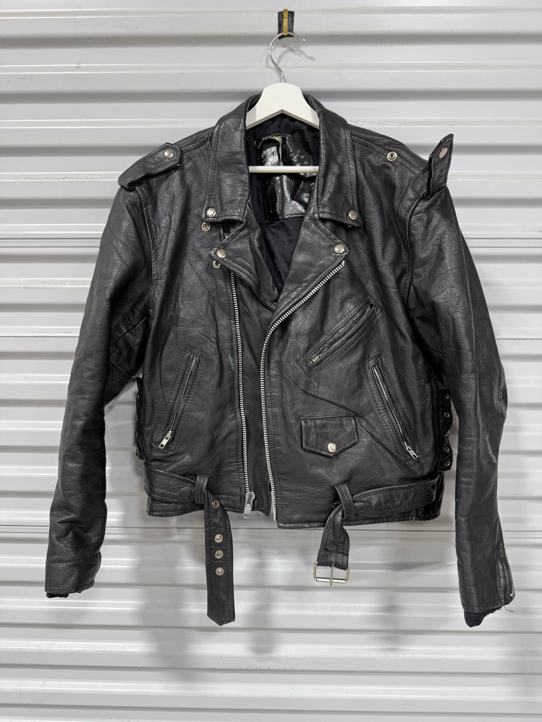 Real Leather Jacket Sz M