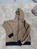 Coach Zip Up Hoodie Size Large