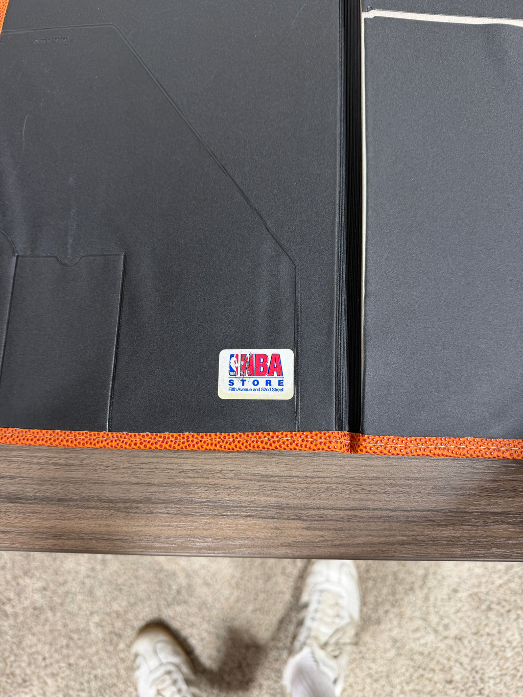 Vintage Spalding NBA Official Game Ball Portfolio Notebook