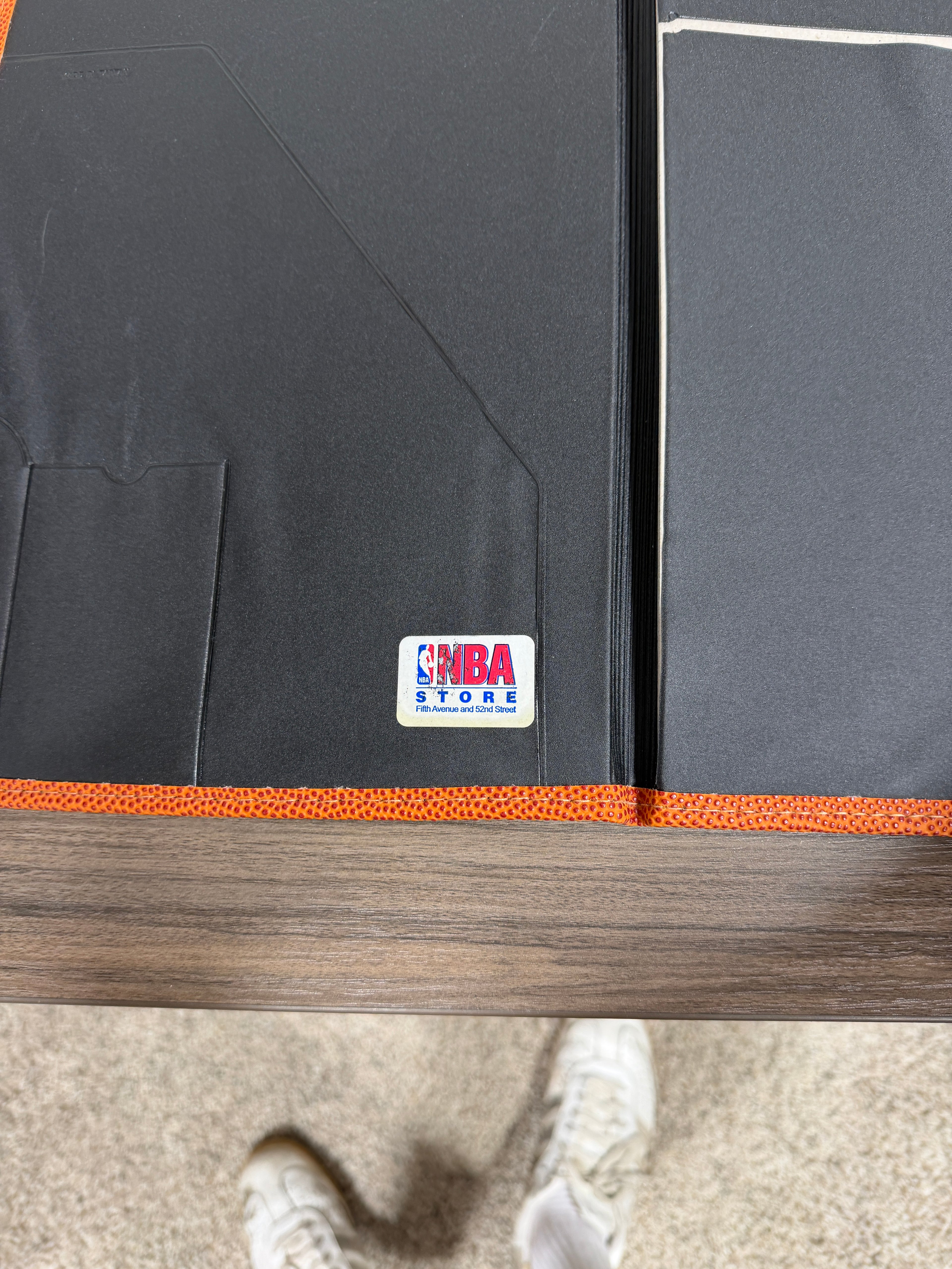 Vintage Spalding NBA Official Game Ball Portfolio Notebook