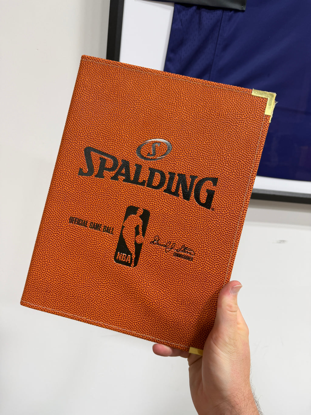 Spalding NBA Game Ball Basketball Portfolio Folder With Pen