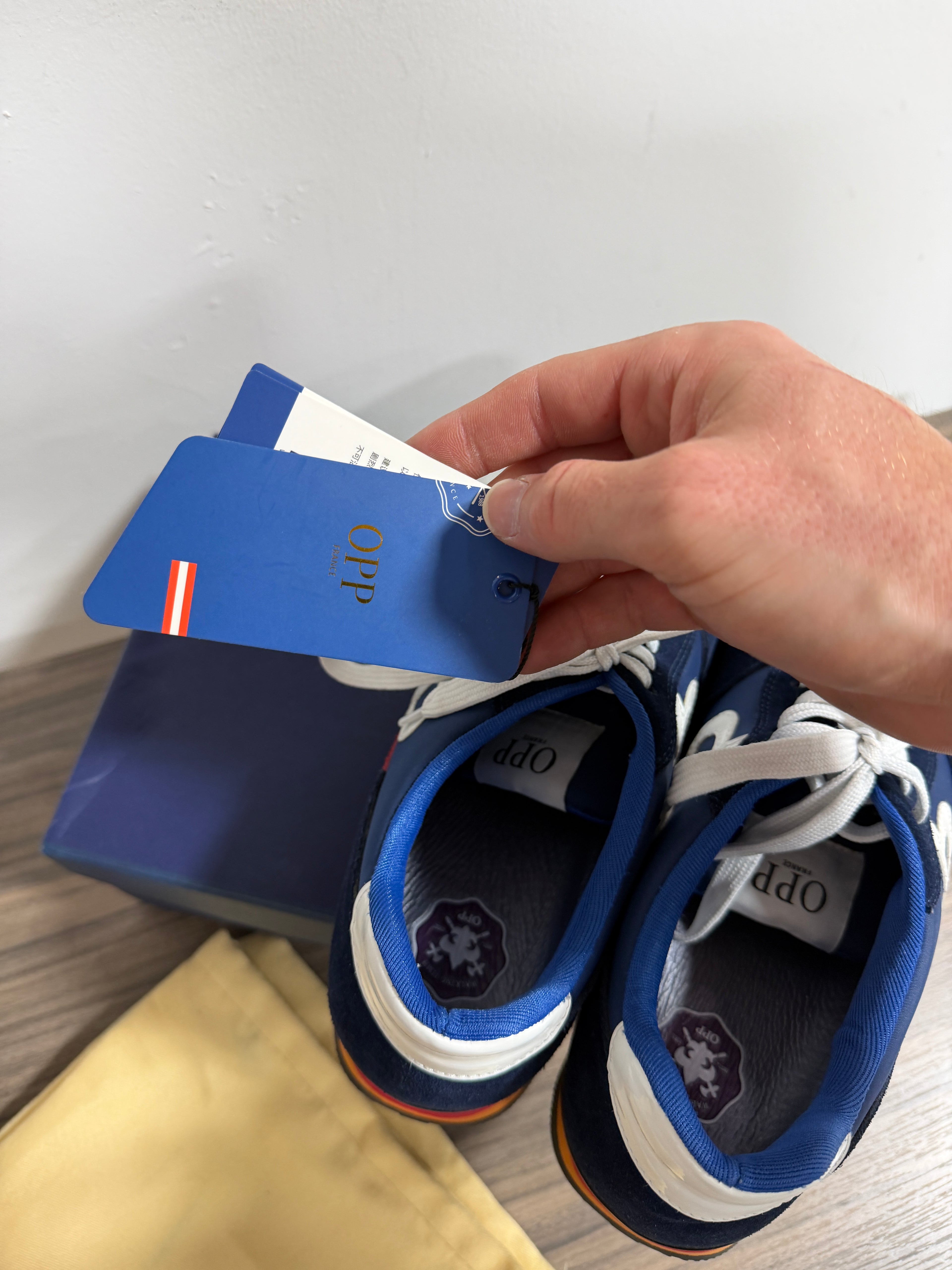 OPP Men’s Fashion Sneakers Blue Suede Sz 11.5