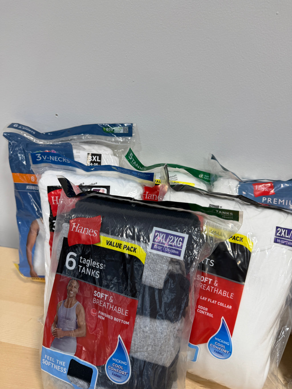 Hanes tank/Shirt/Underwear bundle XL/2XL/3XL