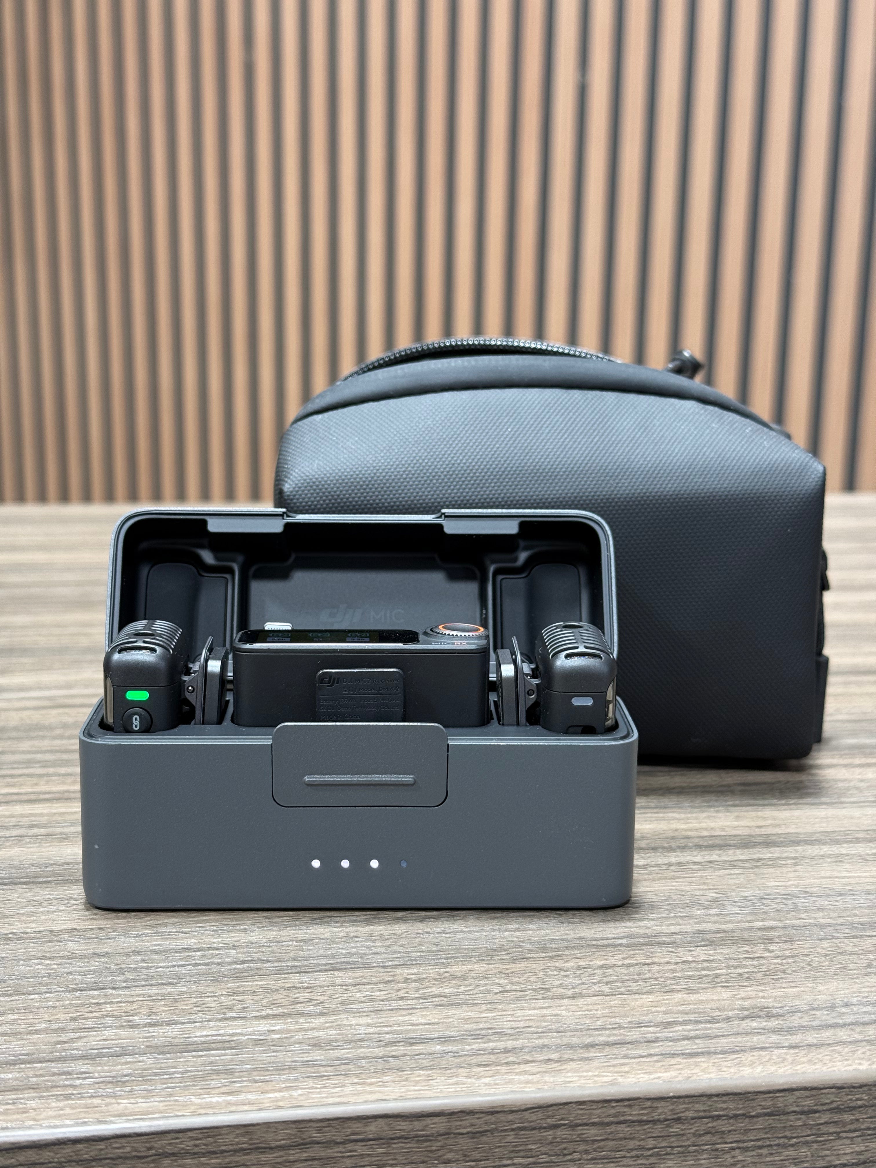 DJI Mic 2 (2 TX + 1 RX + Charging Case), Wireless Lavalier Microphone, Intelligent Noise Cancelling, 32-bit Float Internal Recording, 820 ft.(250m) Range, Microphone for iPhone, Android, Camera