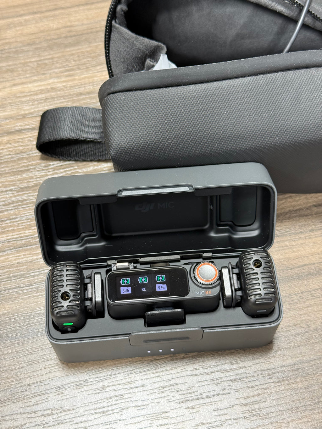 DJI Mic 2 (2 TX + 1 RX + Charging Case), Wireless Lavalier Microphone, Intelligent Noise Cancelling, 32-bit Float Internal Recording, 820 ft.(250m) Range, Microphone for iPhone, Android, Camera