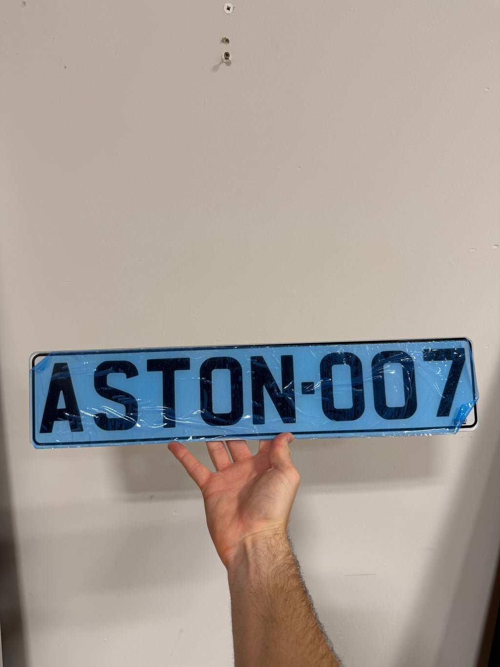 ASTON 007 Number Plate