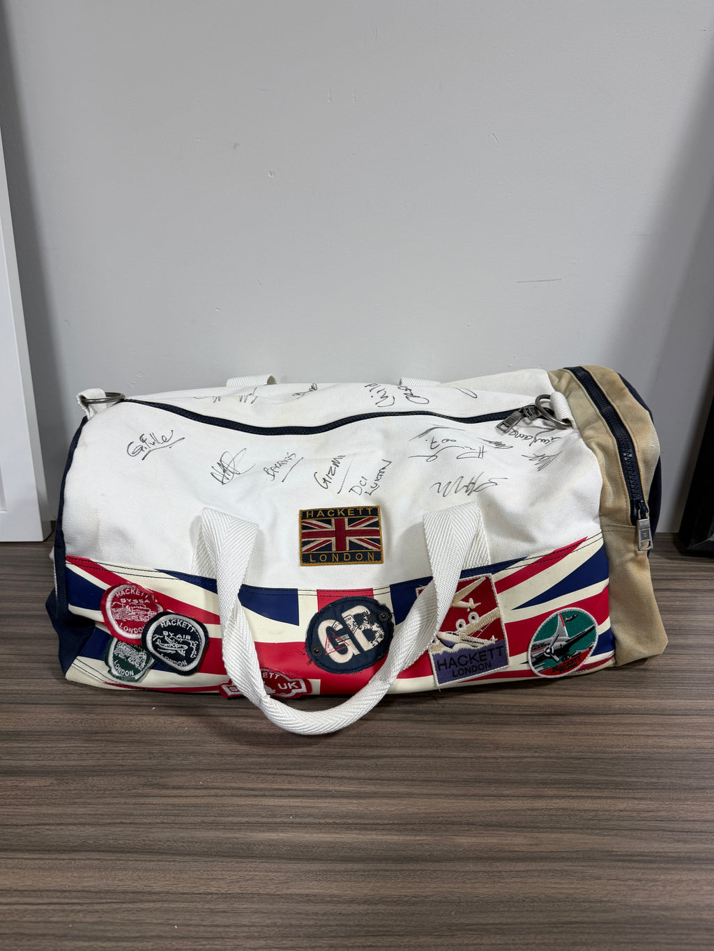 Hackett London Astron Martin Racing Union Jack duffel