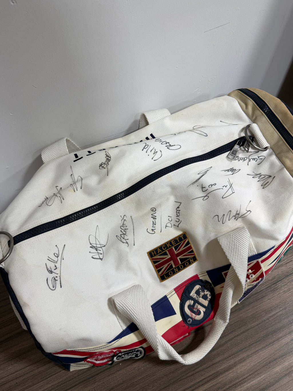 Hackett London Astron Martin Racing Union Jack duffel