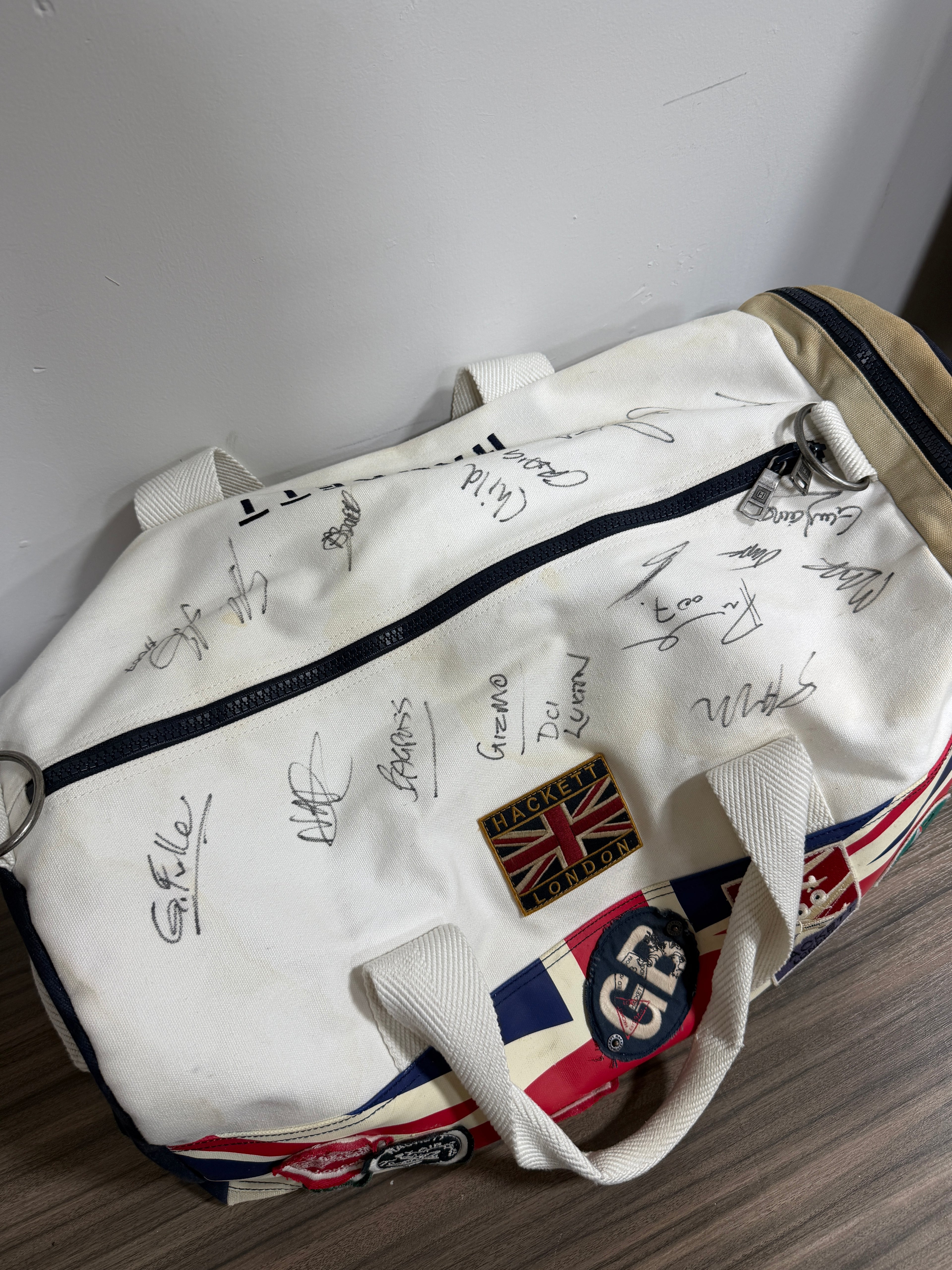 Hackett London Astron Martin Racing Union Jack duffel