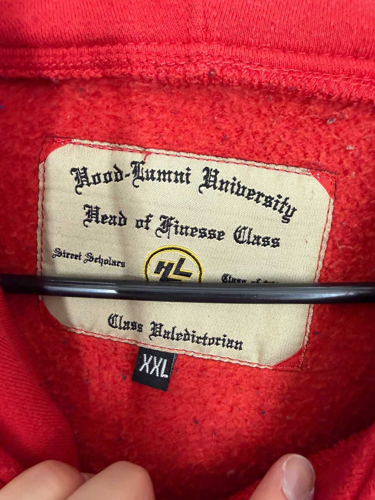 Hood-Lumni Red Hoodie Sz 2XL