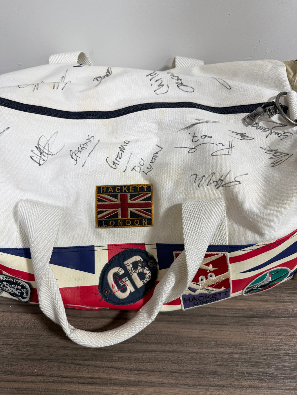 Hackett London Astron Martin Racing Union Jack duffel