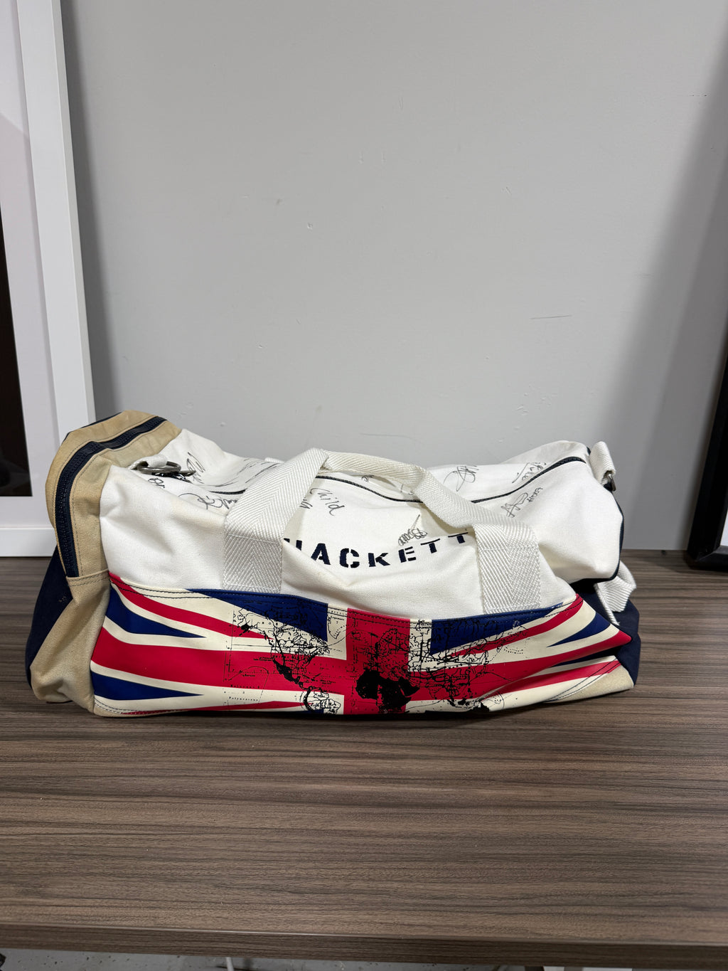 Hackett London Astron Martin Racing Union Jack duffel