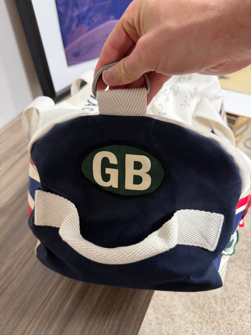 Hackett London Astron Martin Racing Union Jack duffel