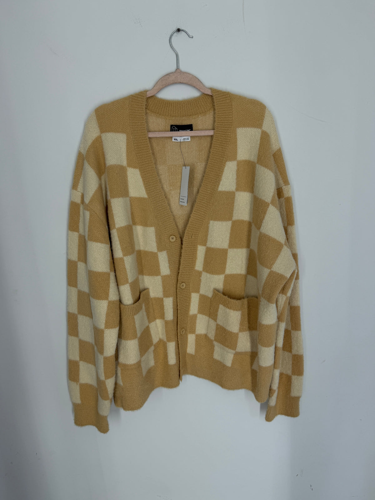 Original use oversized knit cardigan men's sz 2XL