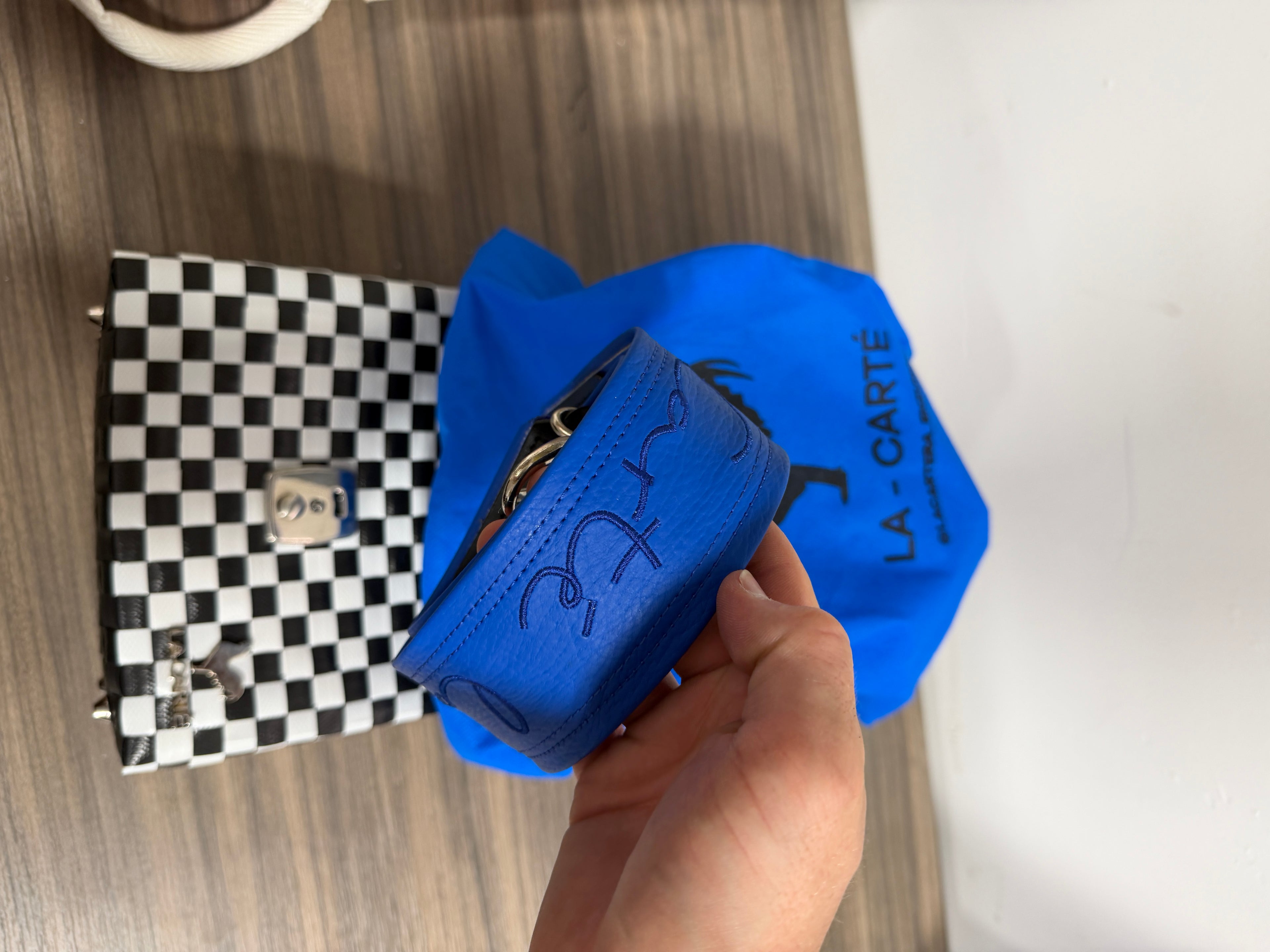 La Carte Checkered Bag