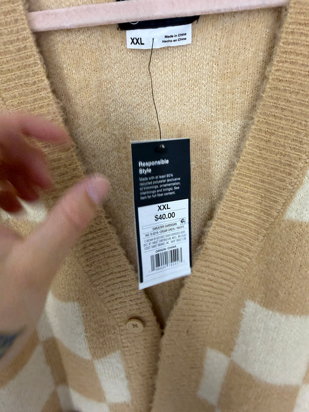Original use oversized knit cardigan men's sz 2XL