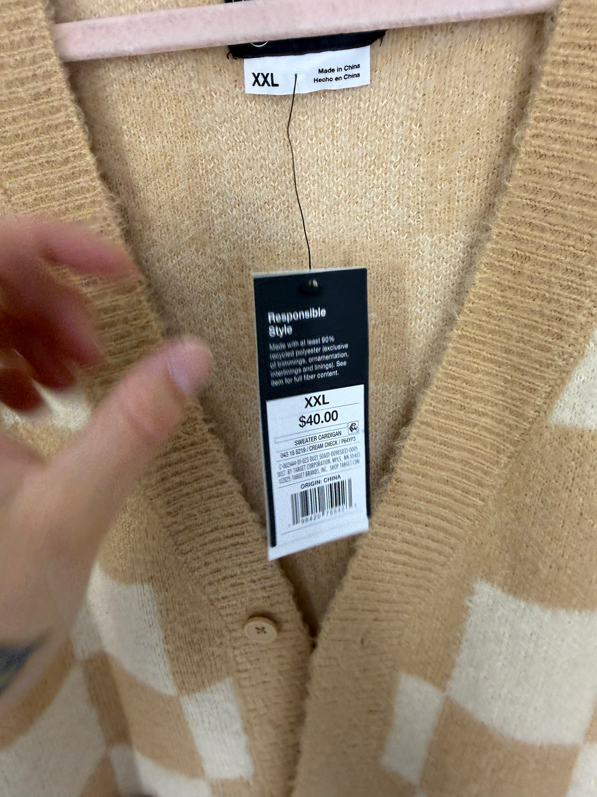 Original use oversized knit cardigan men's sz 2XL