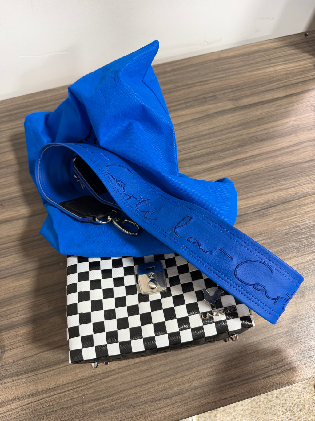 La Carte Checkered Bag