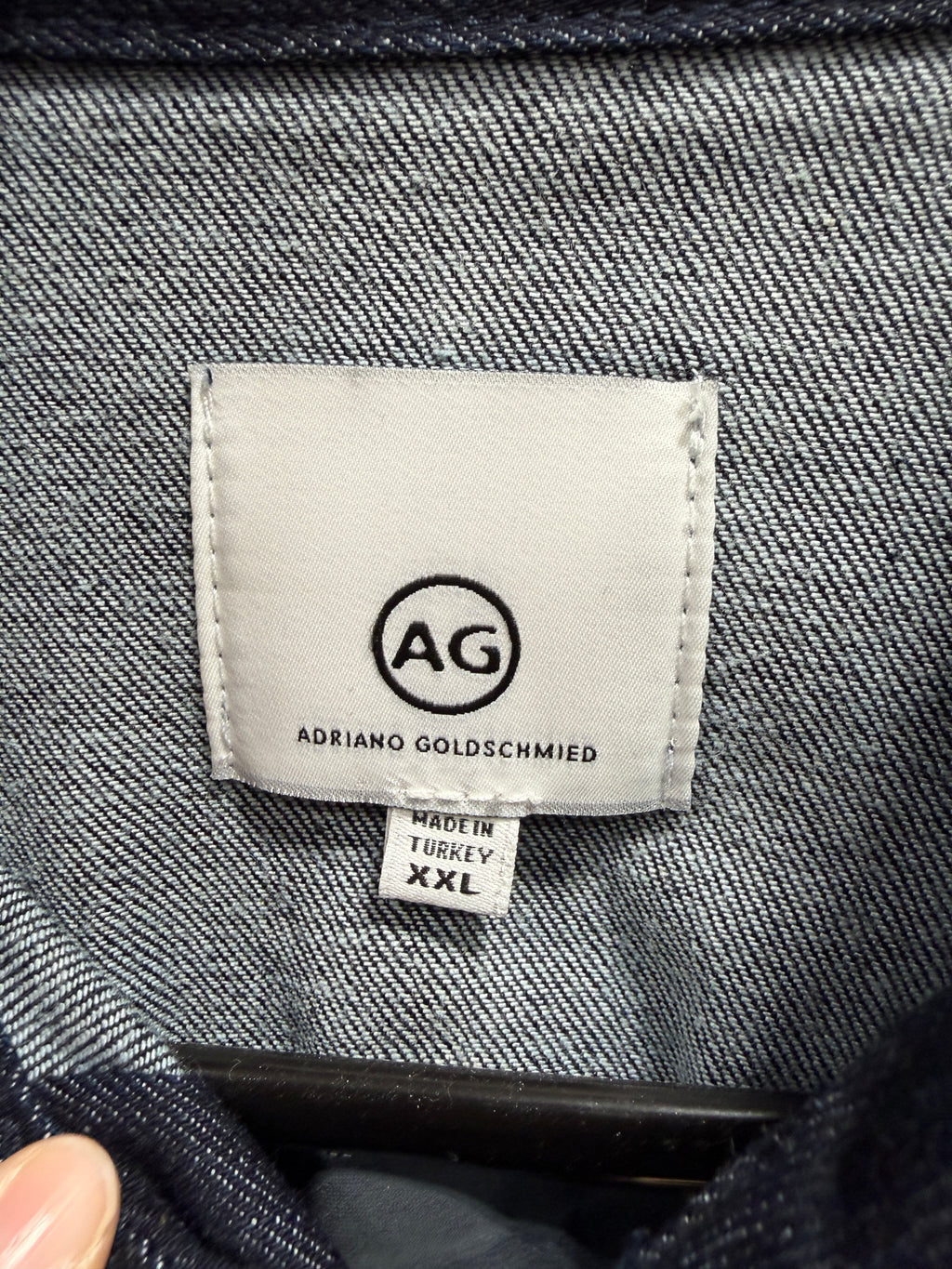 Adriano Goldschmied dark wash denim jacket & jeans men's jacket sz 2XL & pants size 40x34