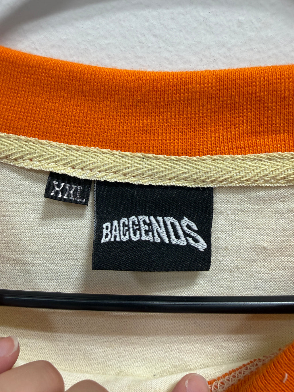 Baccends cream & orange sweat set men's sz 2XL