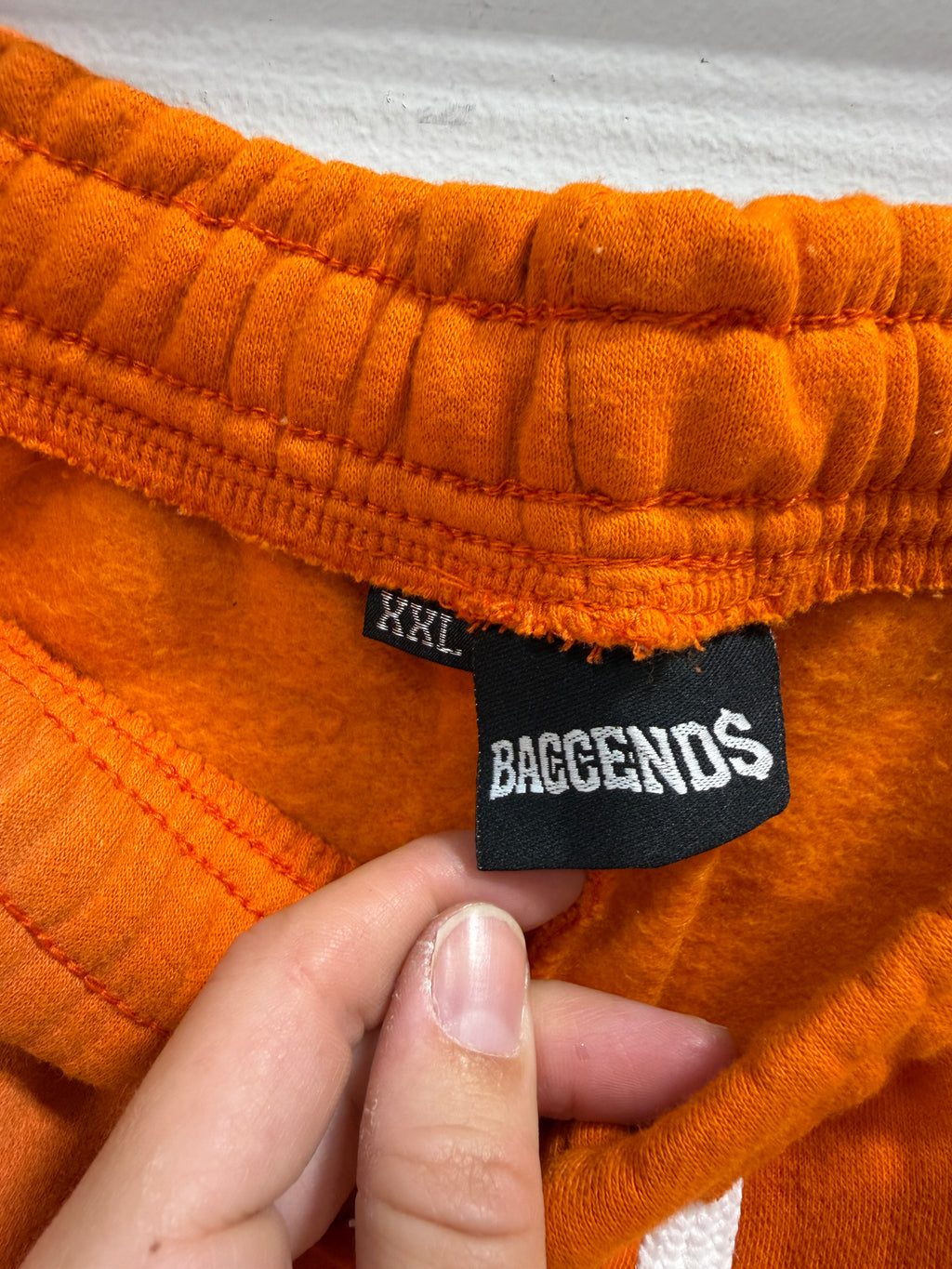 Baccends cream & orange sweat set men's sz 2XL
