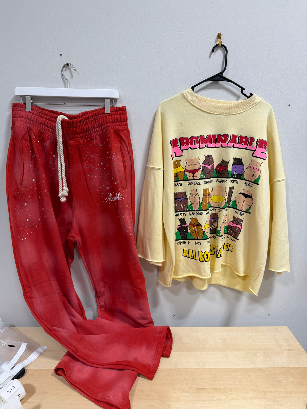 Abominable Originals yellow & red set men's sz 2XL top/XL pants