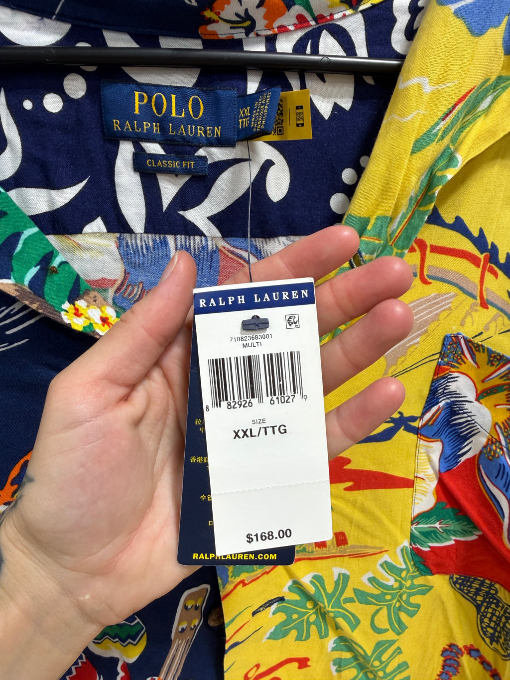 Polo Ralph Lauren Colorblock/hawaiian polo men's sz 2XL