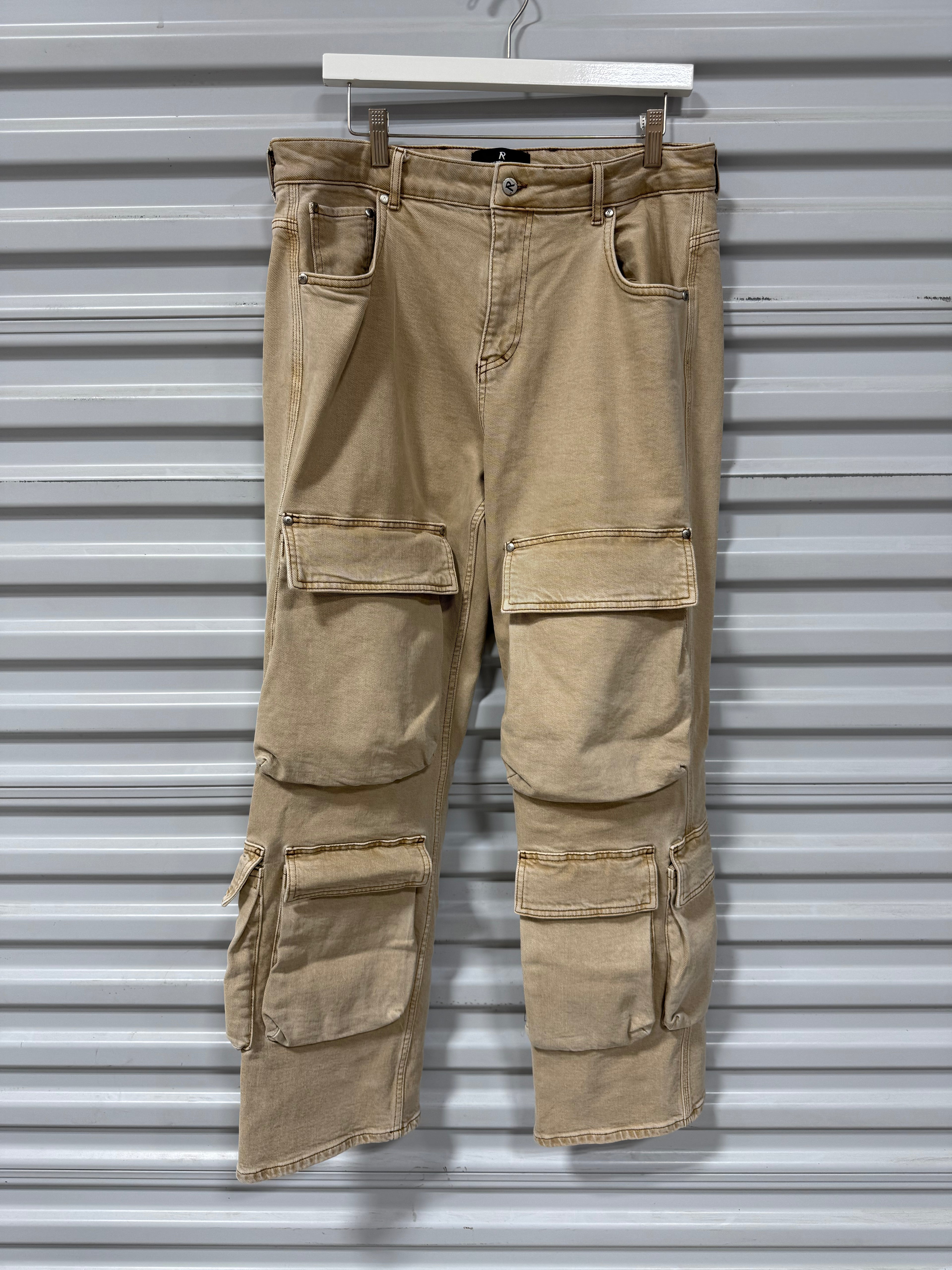 Represent Cargo Pants Tan Sz 32