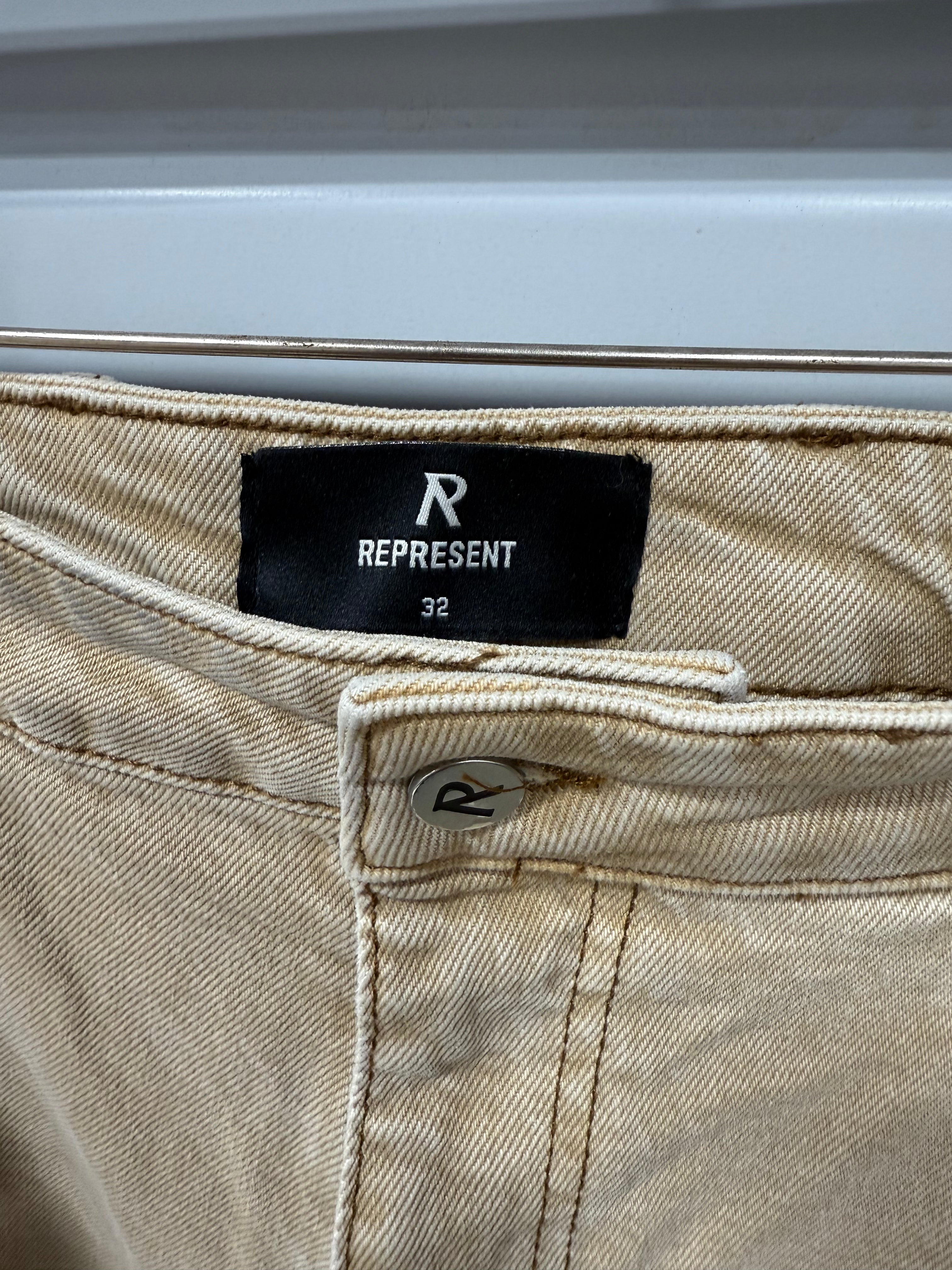Represent Cargo Pants Tan Sz 32
