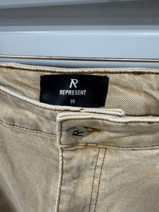 Represent Cargo Pants Tan Sz 32
