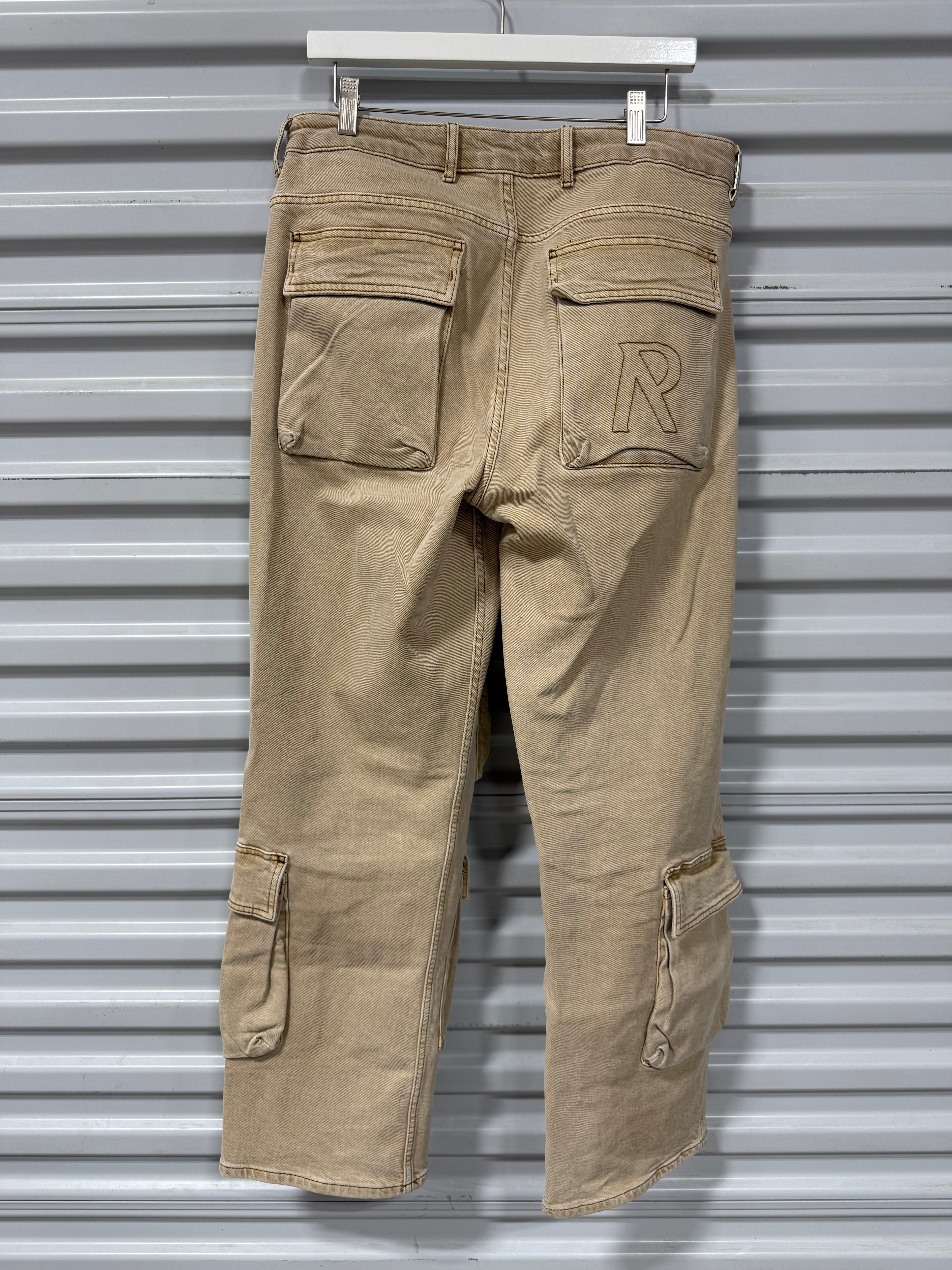 Represent Cargo Pants Tan Sz 32