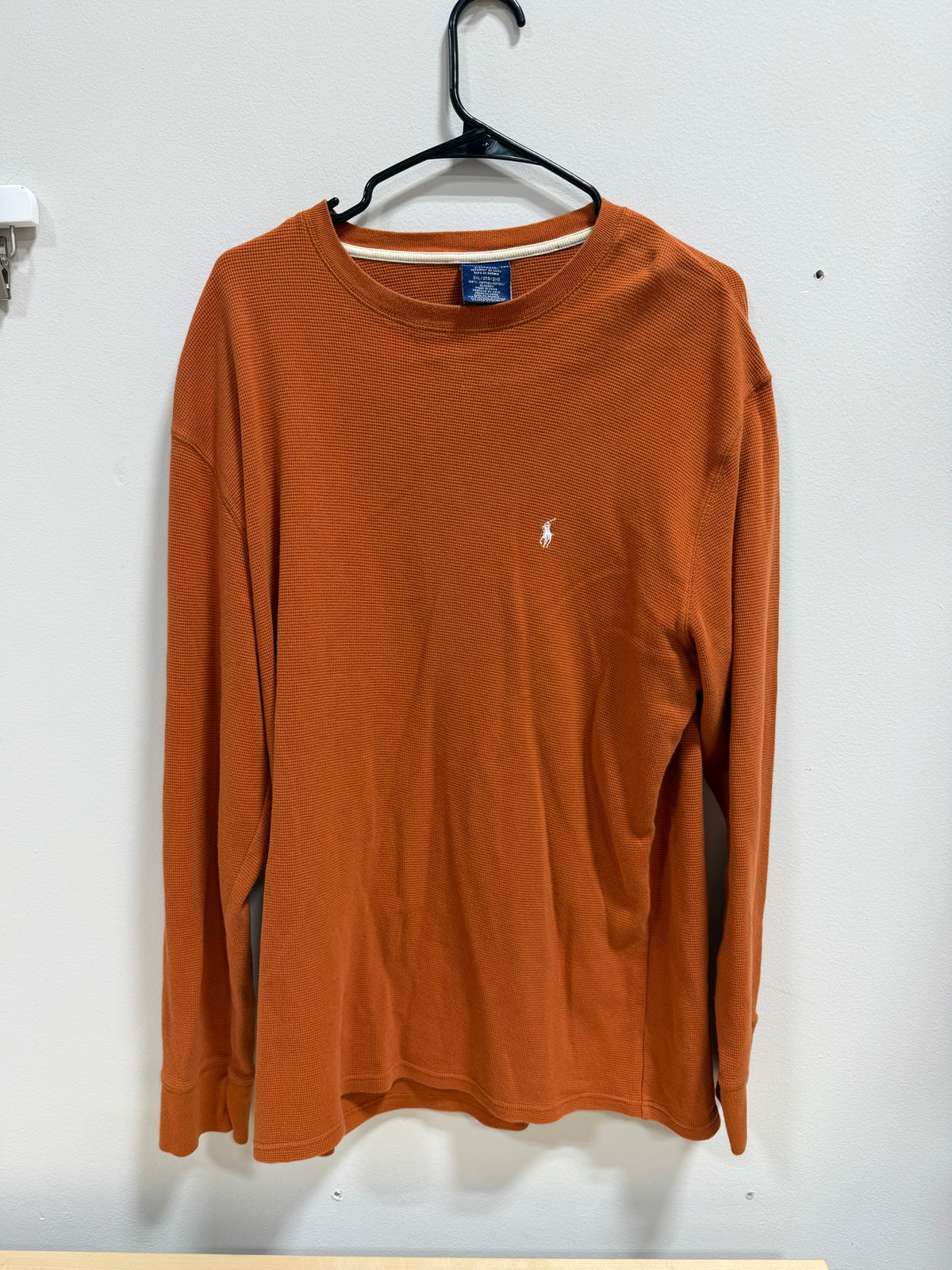 Polo ralph lauren long-sleeve waffle-knit men's sz 2XL