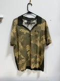 Armani Exchange men's camo-print short-sleeve half-zip sz 2XL
