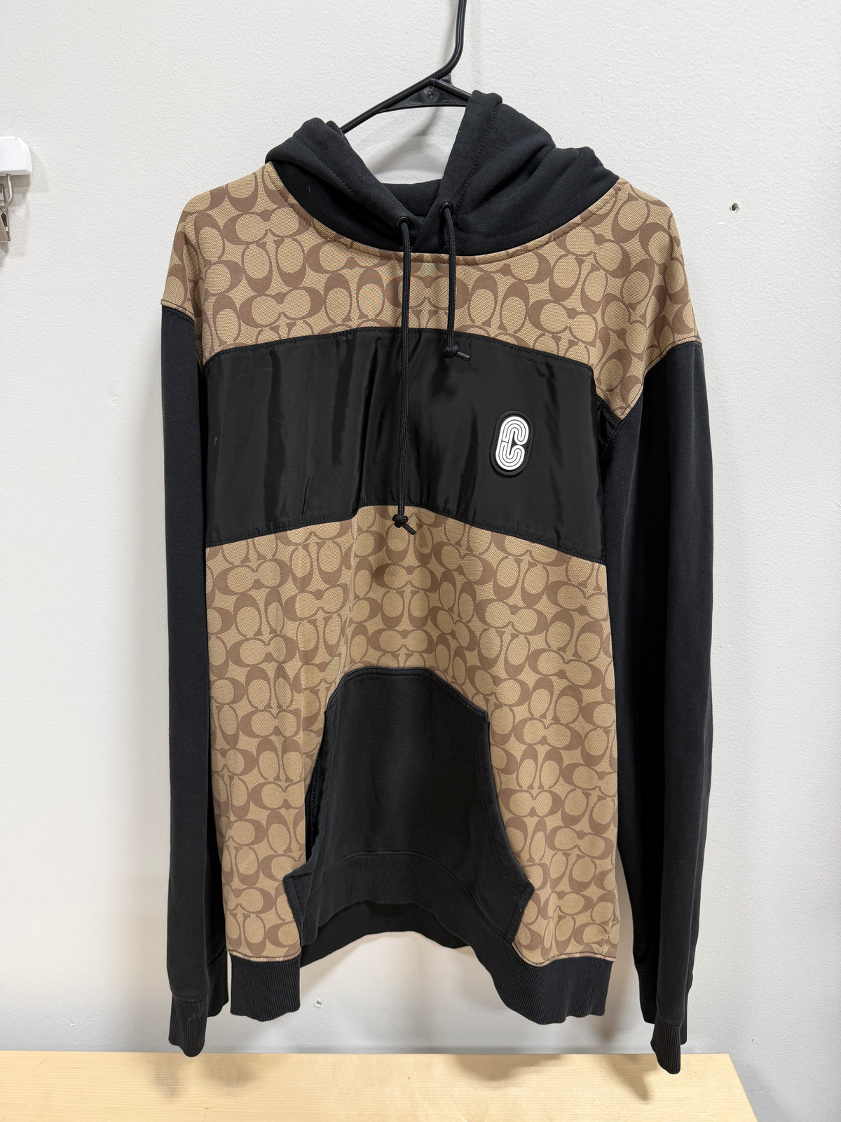 Coach signature color-blocked hoodie men's sz 2XL