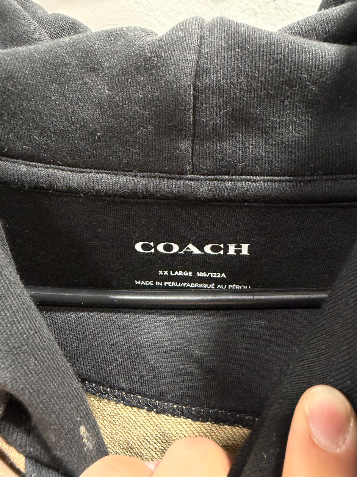 Coach signature color-blocked hoodie men's sz 2XL