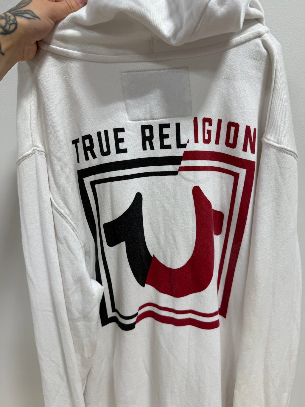 True Religion full-zip fleece hoodie men's sz 3XL
