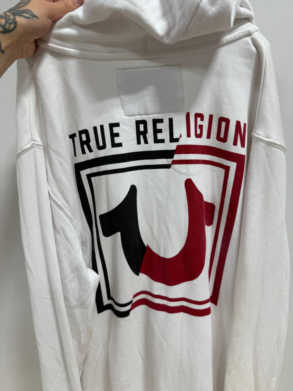 True Religion full-zip fleece hoodie men's sz 3XL