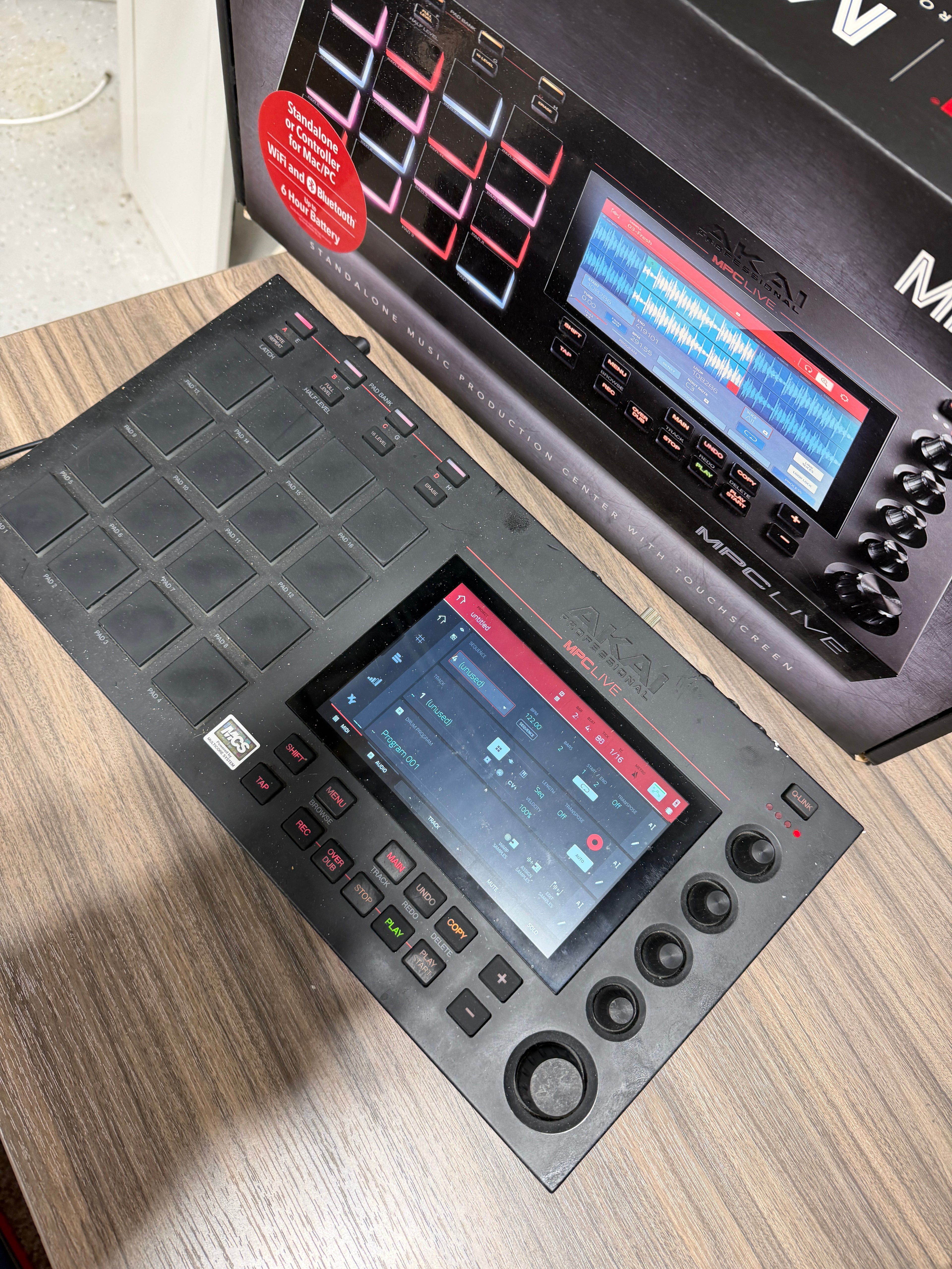 Akai Professional MPC Live 1 Standalone Sampler Sequencer 16 Pads Touchscreen Used Pre-Owned