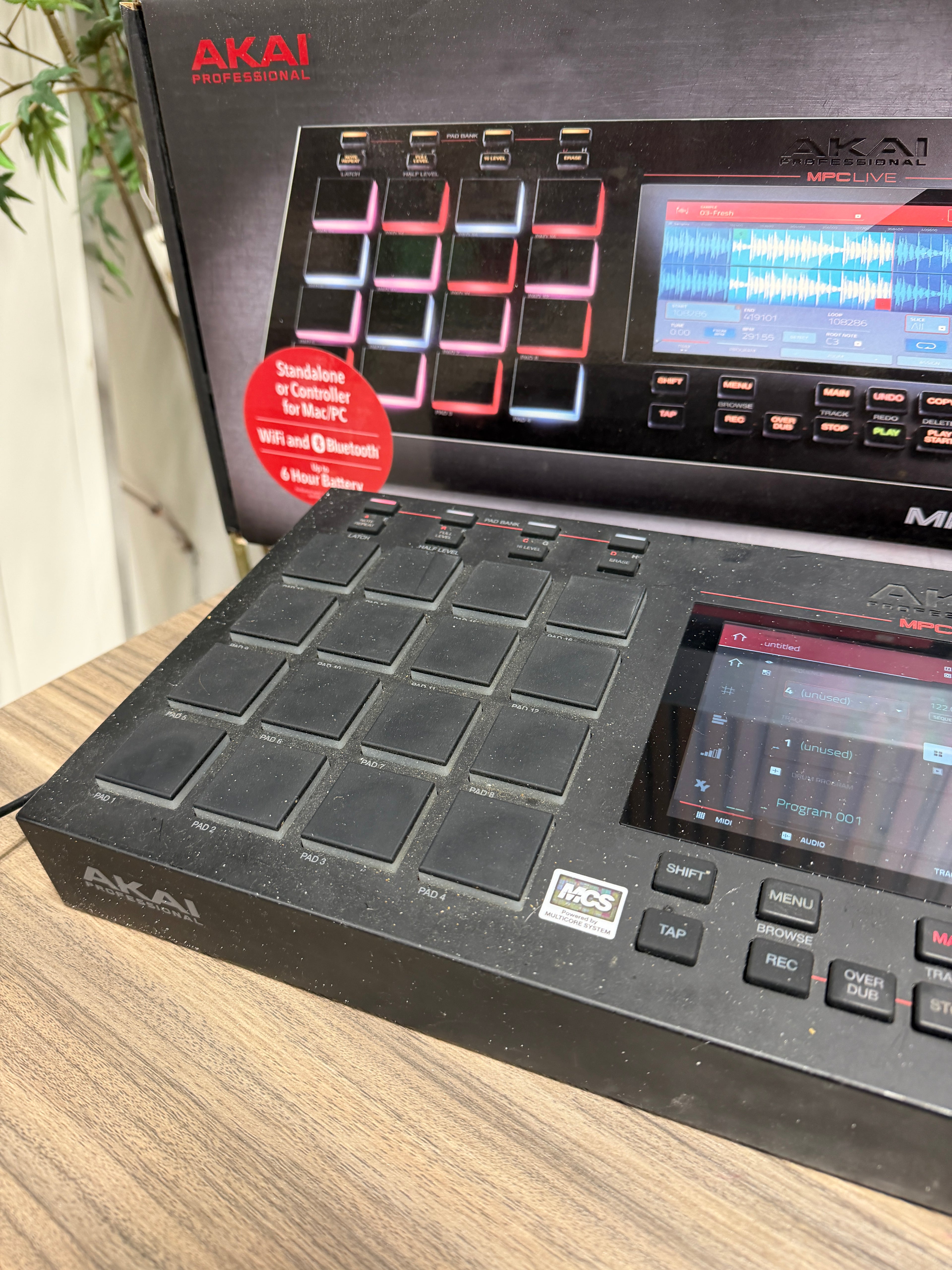 Akai Professional MPC Live 1 Standalone Sampler Sequencer 16 Pads Touchscreen Used Pre-Owned