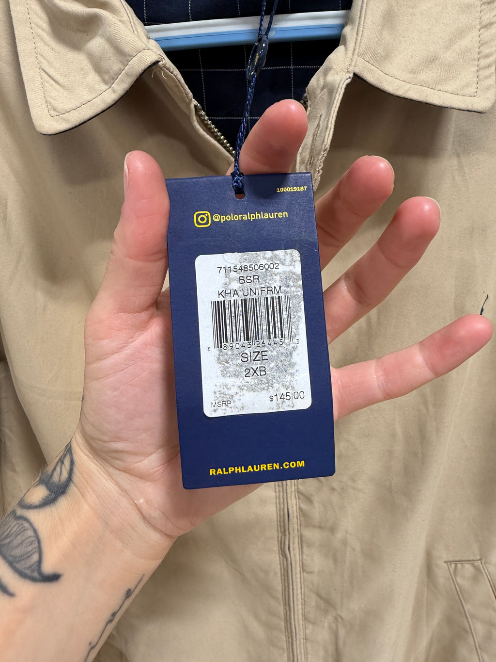 Polo Ralph Lauren bi-swing windbreaker jacket men's sz 2XL