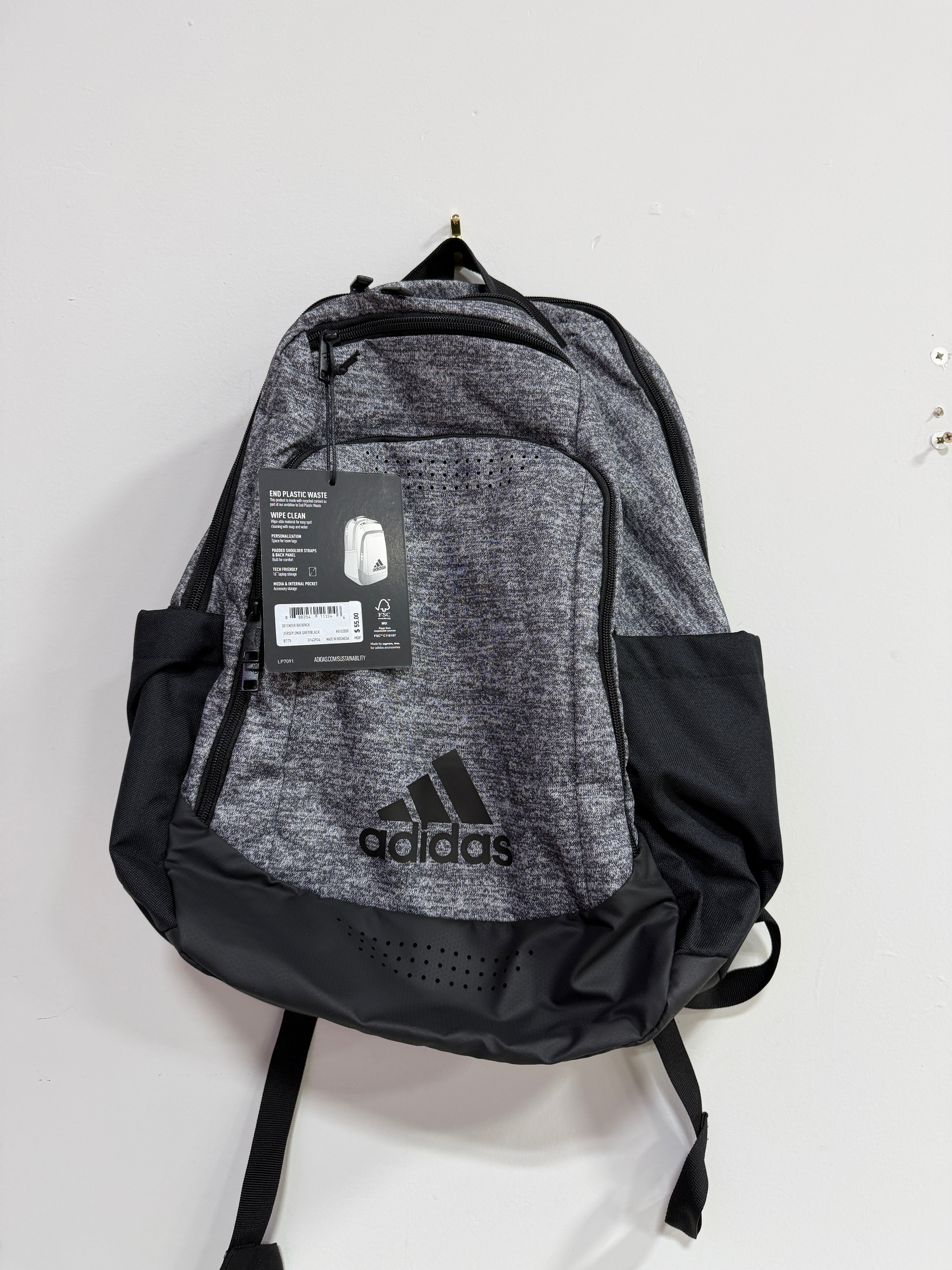 Adidas Defender Backpack Onix Grey