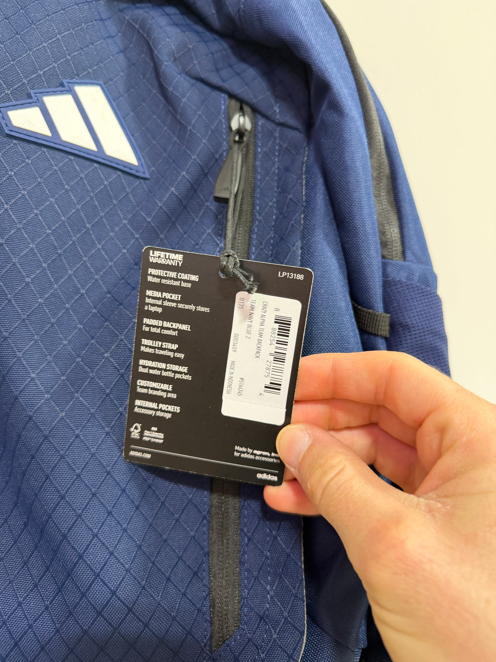 Adidas Crazy Alpha Team Backpack - Navy Blue
