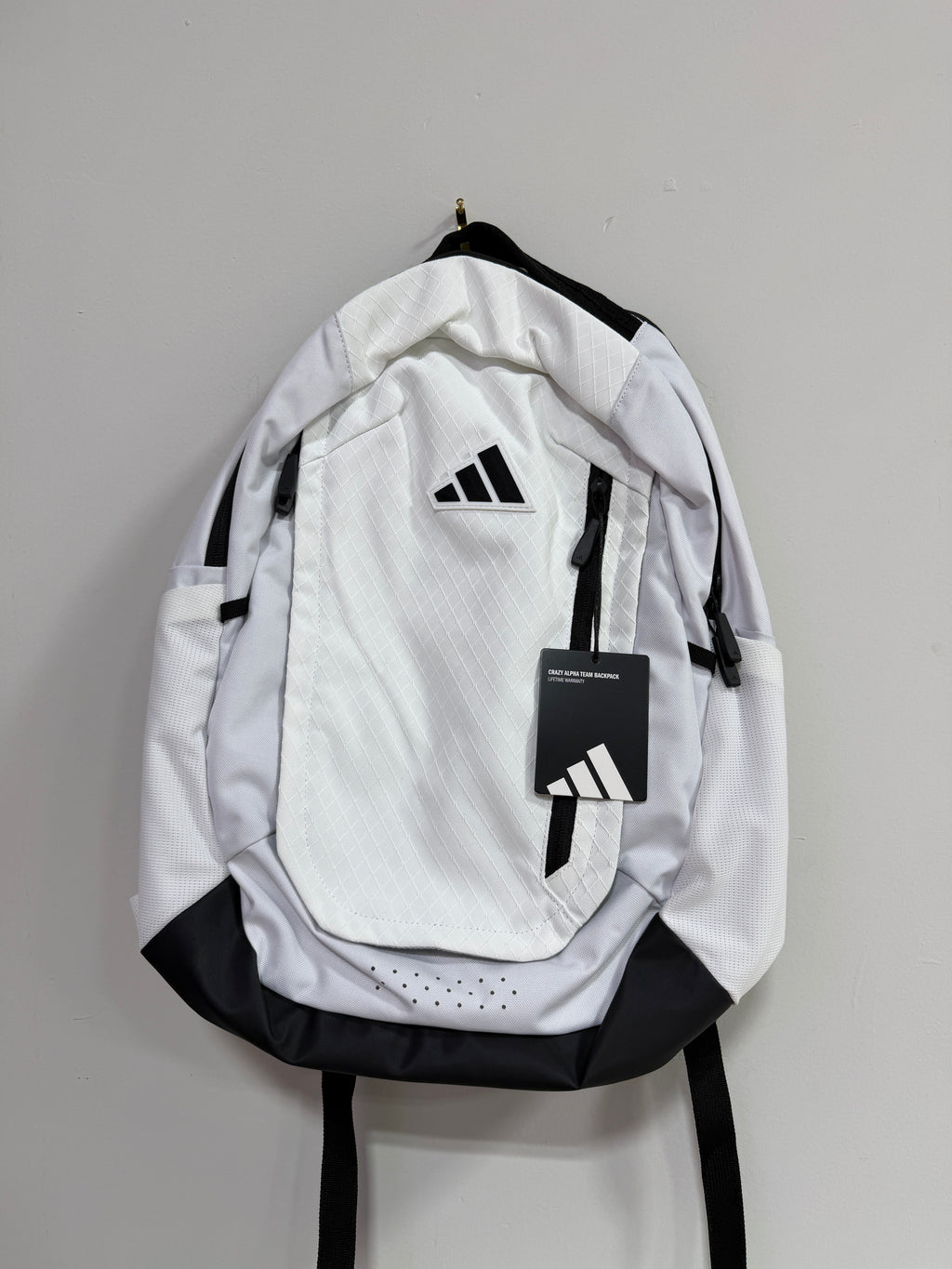 Adidas Crazy Alpha Team Backpack white