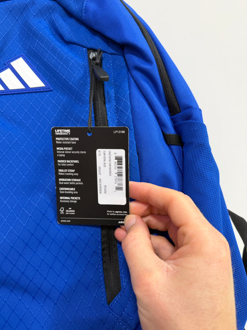 Adidas Crazy Alpha Team Team Royal Blue backpack